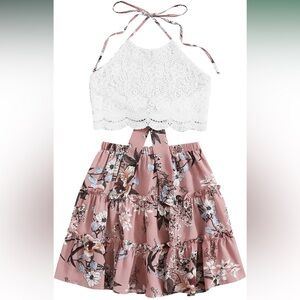Two piece casual beachwear